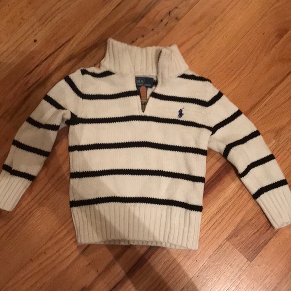baby boy half zip sweater